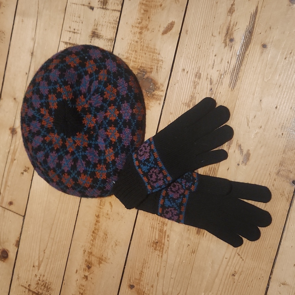 Vintage Hansen Hat & Glove Set